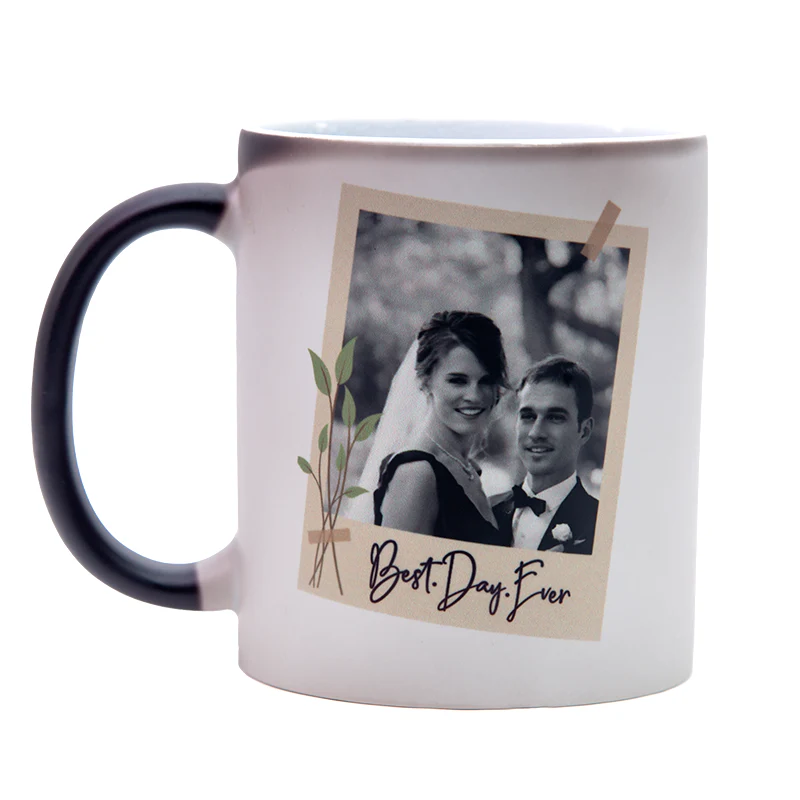 Personalised Colour Changing Mug - Magic Heat Reveal Photo Mug UK
