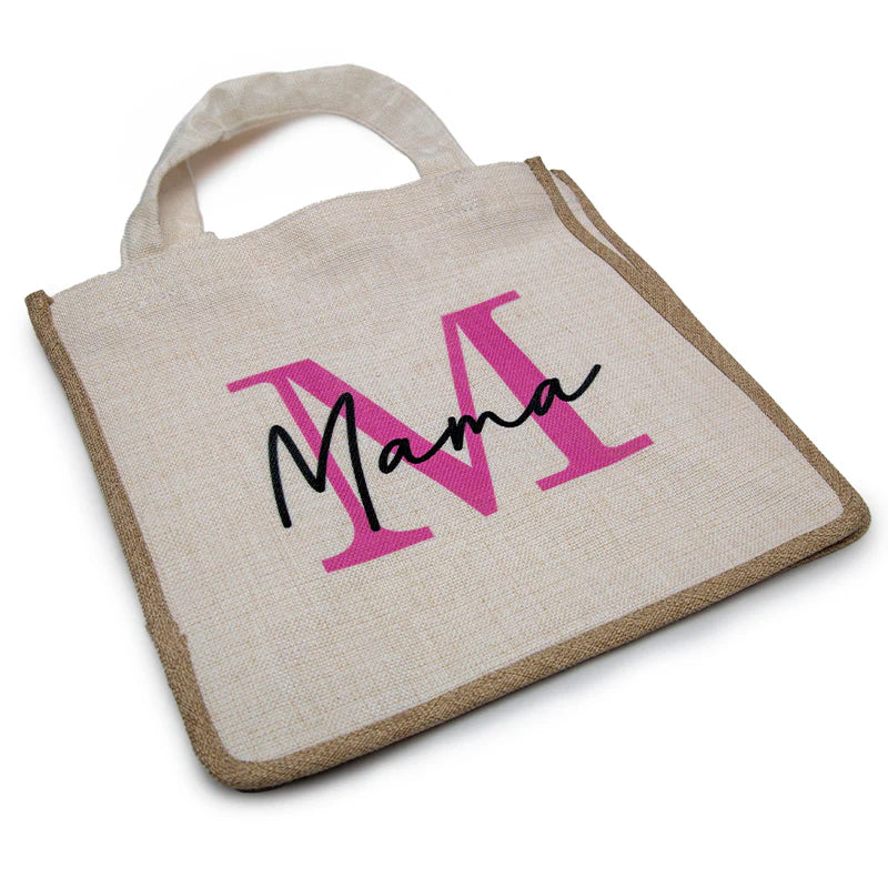 Personalised Linen Gusset Bag 30x30x19cm - Custom Printed Tote Bag UK