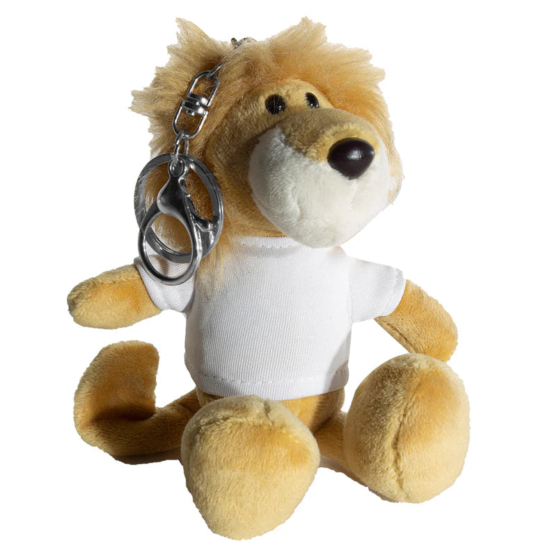 Personalised Plush Animal Keyrings - Highland Cow, Dragon, Elephant Bag Charms UK