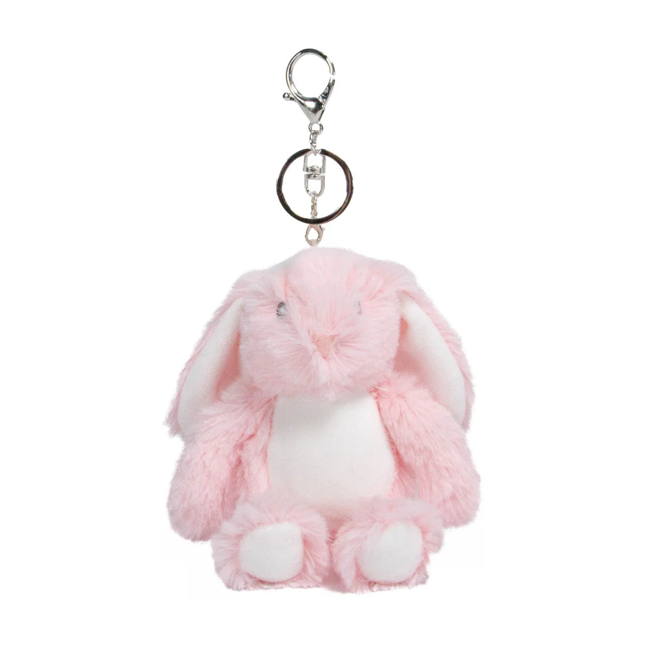 Personalised Plush Rabbit Keyrings - Custom Soft Toy Bag Charm UK