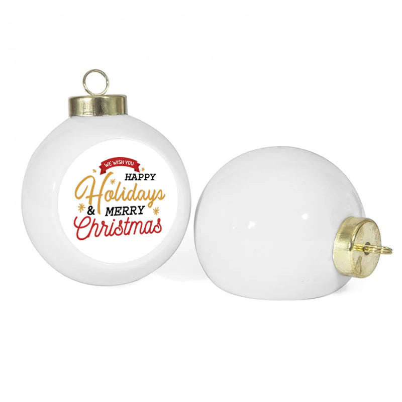 Personalised Christmas Decorations - Baubles, Santa Keys, Angels & Wings UK