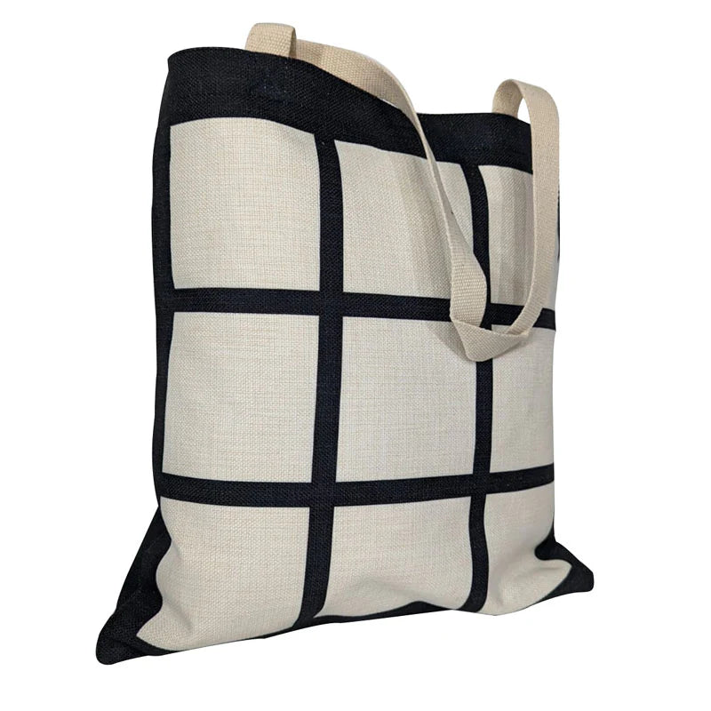 Personalised 9 Panel Tote Bag - Photo Collage Shopping Bag UK