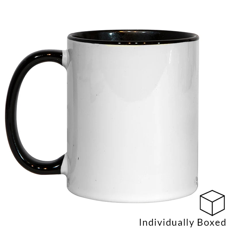 Personalised Coloured Handle & Inner Mug - Custom Printed Photo Mug UK
