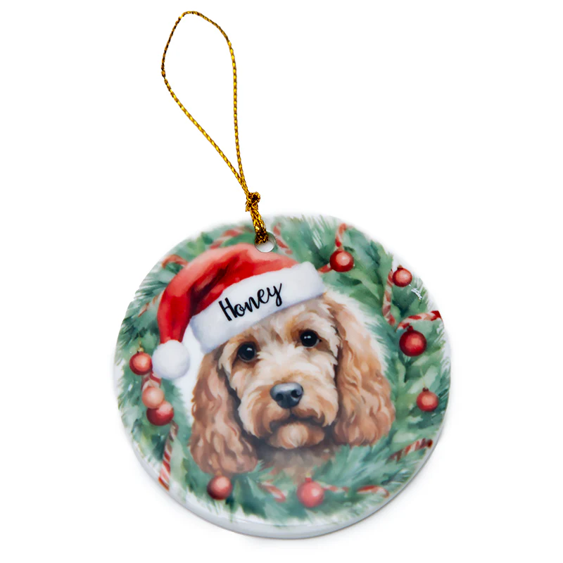 Personalised Ceramic Hanging Ornaments - Custom Printed Christmas Keepsakes UK