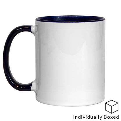 Personalised Coloured Handle & Inner Mug - Custom Printed Photo Mug UK