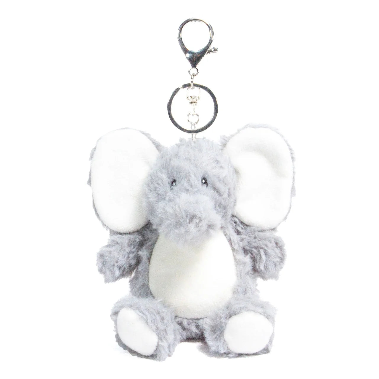 Personalised Plush Animal Keyrings - Highland Cow, Dragon, Elephant Bag Charms UK