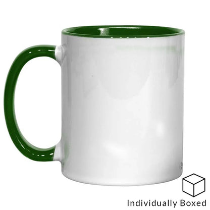 Personalised Coloured Handle & Inner Mug - Custom Printed Photo Mug UK