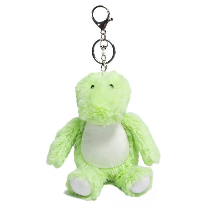 Personalised Plush Animal Keyrings - Highland Cow, Dragon, Elephant Bag Charms UK