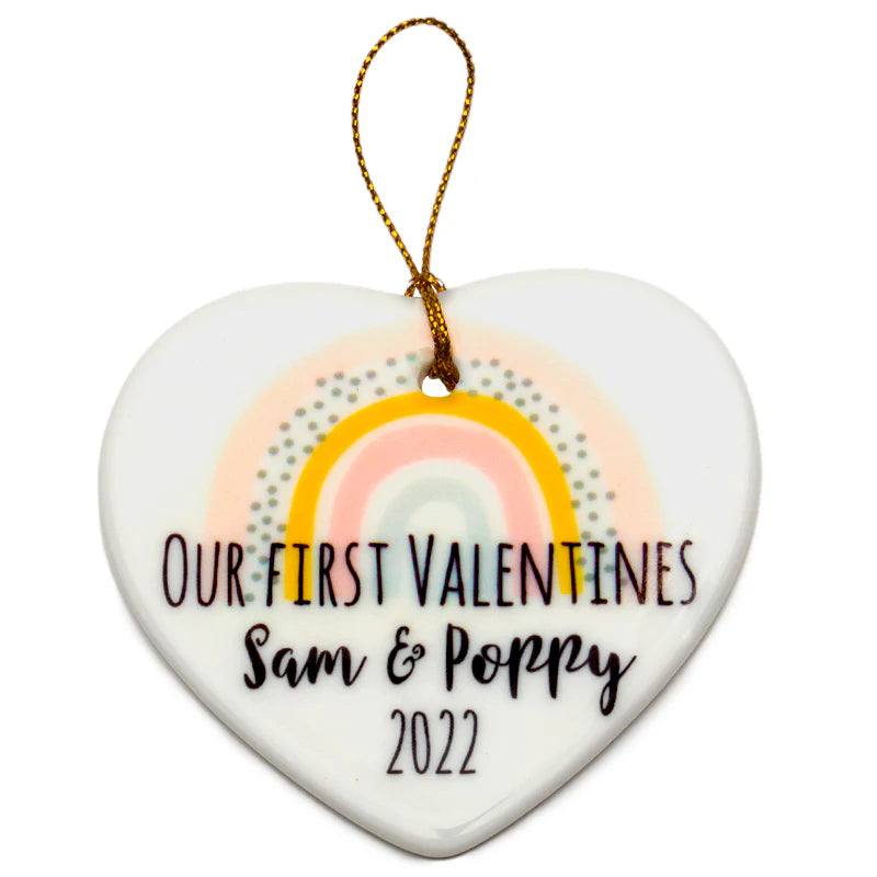 Personalised Ceramic Hanging Ornaments - Custom Printed Christmas Keepsakes UK
