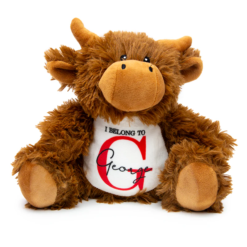 Personalised Plush Animals - Highland Cow, Dragon, Elephant & More UK