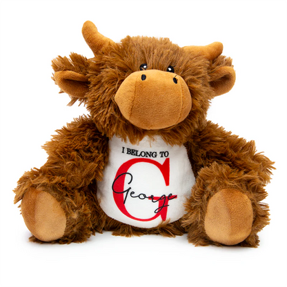 Personalised Plush Animals - Highland Cow, Dragon, Elephant & More UK