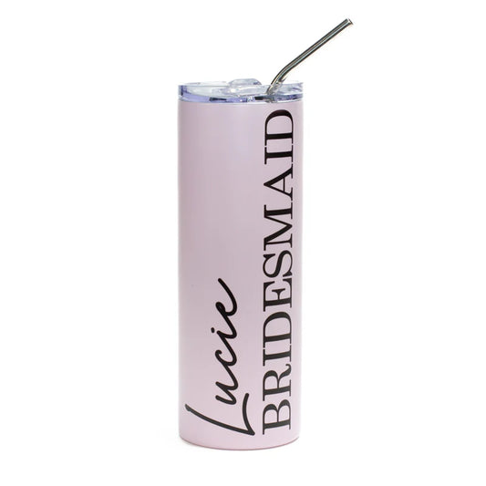 Personalised Stainless Steel Tumbler 650ml - Custom Printed Insulated Bottle UK