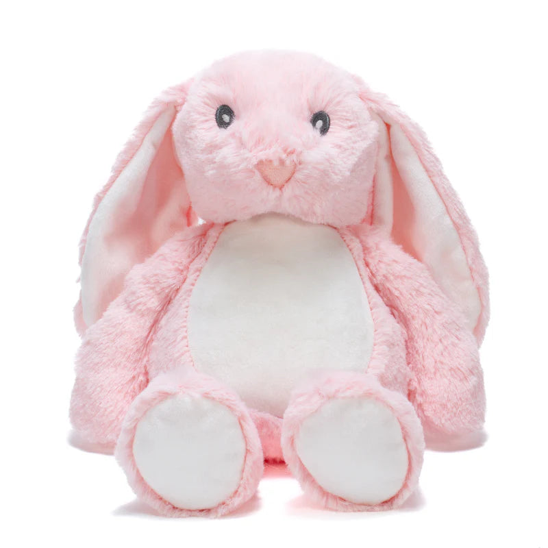 Personalised Plush Rabbits - Custom Printed Soft Toy Gift UK