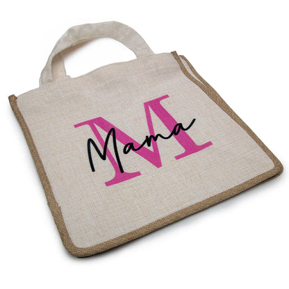 Personalised Linen Gusset Bag 30x30x19cm - Custom Printed Tote Bag UK