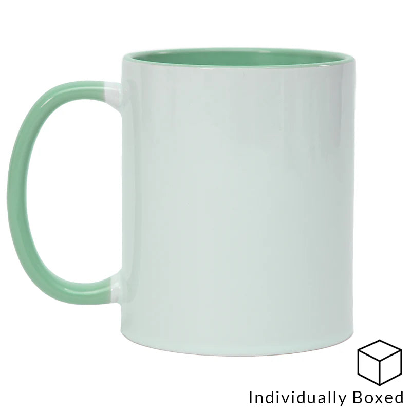 Personalised Coloured Handle & Inner Mug - Custom Printed Photo Mug UK
