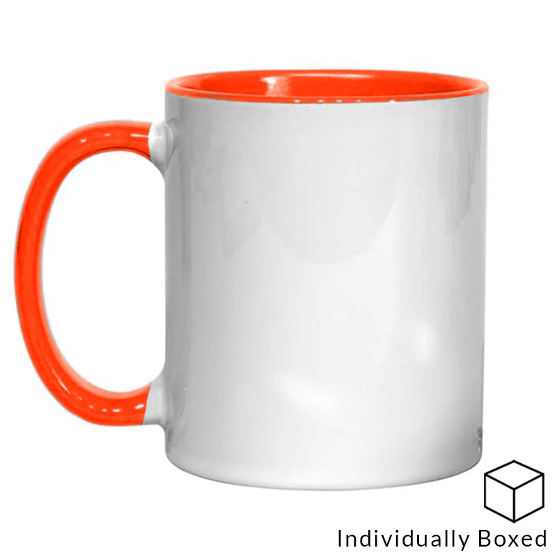 Personalised Coloured Handle & Inner Mug - Custom Printed Photo Mug UK