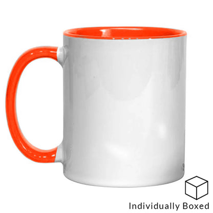 Personalised Coloured Handle & Inner Mug - Custom Printed Photo Mug UK