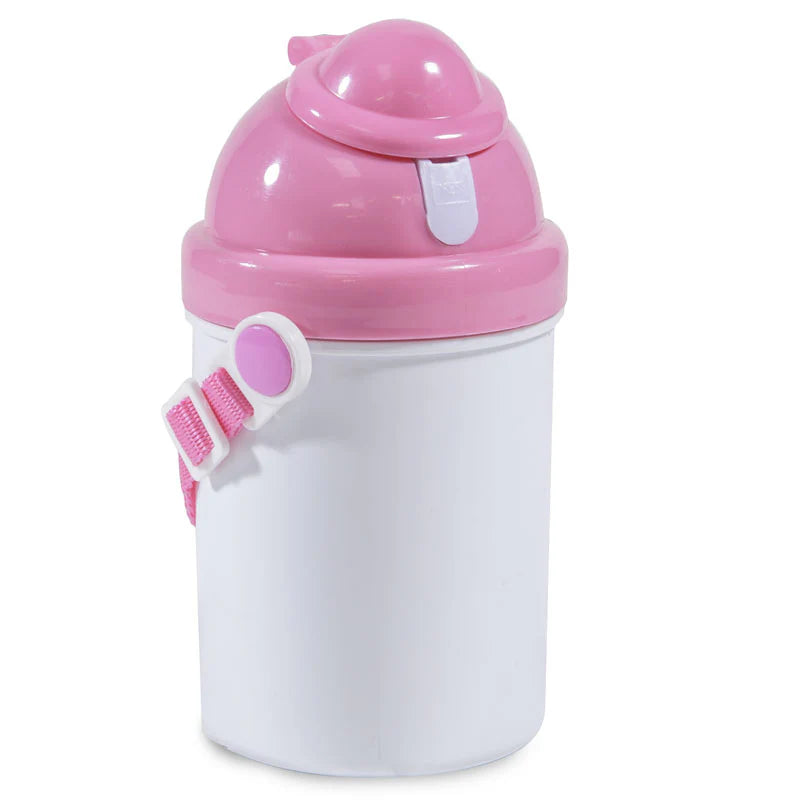 Personalised Children's Plastic Drink Bottle - Pink or Blue Kids Water Bottle UK