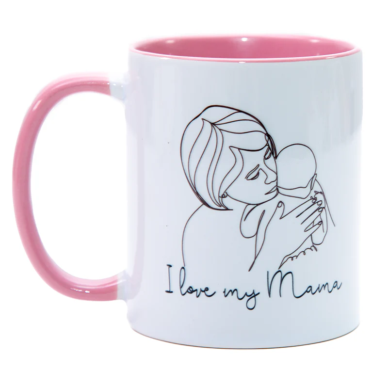 Personalised Coloured Handle & Inner Mug - Custom Printed Photo Mug UK