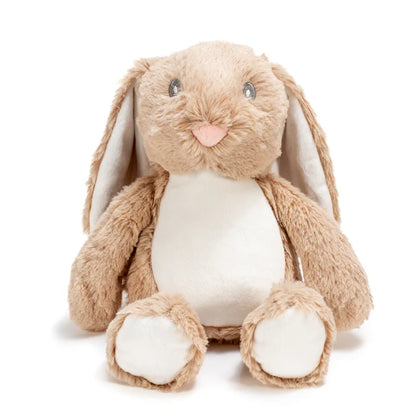 Personalised Plush Rabbits - Custom Printed Soft Toy Gift UK