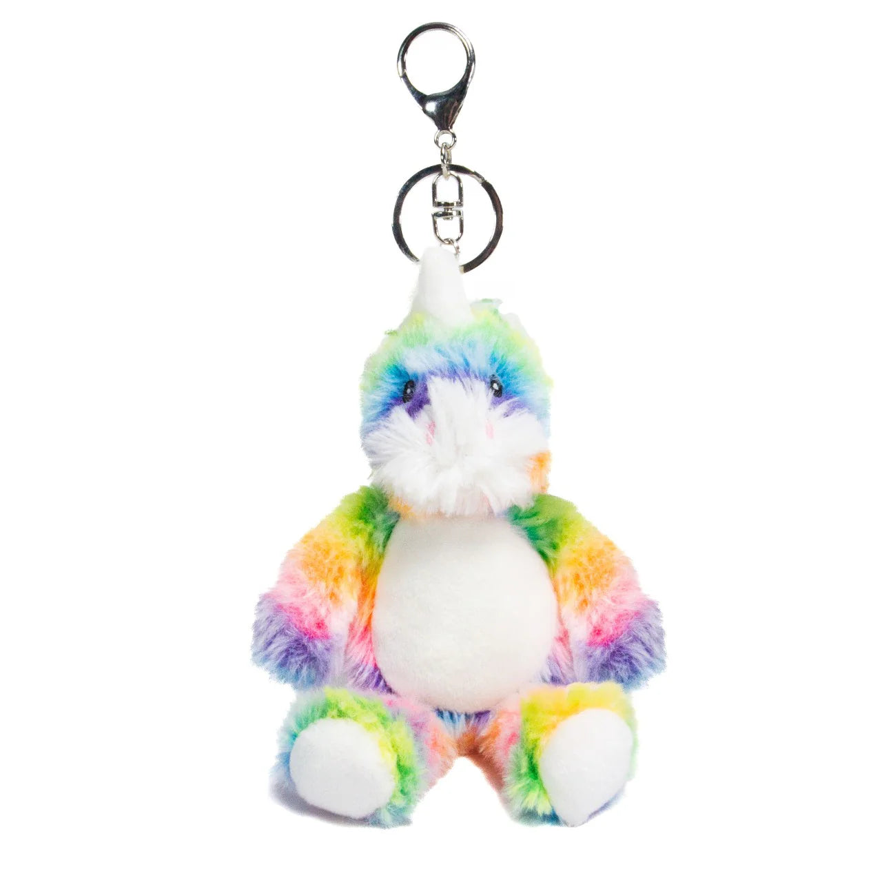 Personalised Plush Animal Keyrings - Highland Cow, Dragon, Elephant Bag Charms UK