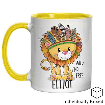 Personalised Coloured Handle & Inner Mug - Custom Printed Photo Mug UK