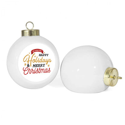 Personalised Christmas Decorations - Baubles, Santa Keys, Angels & Wings UK